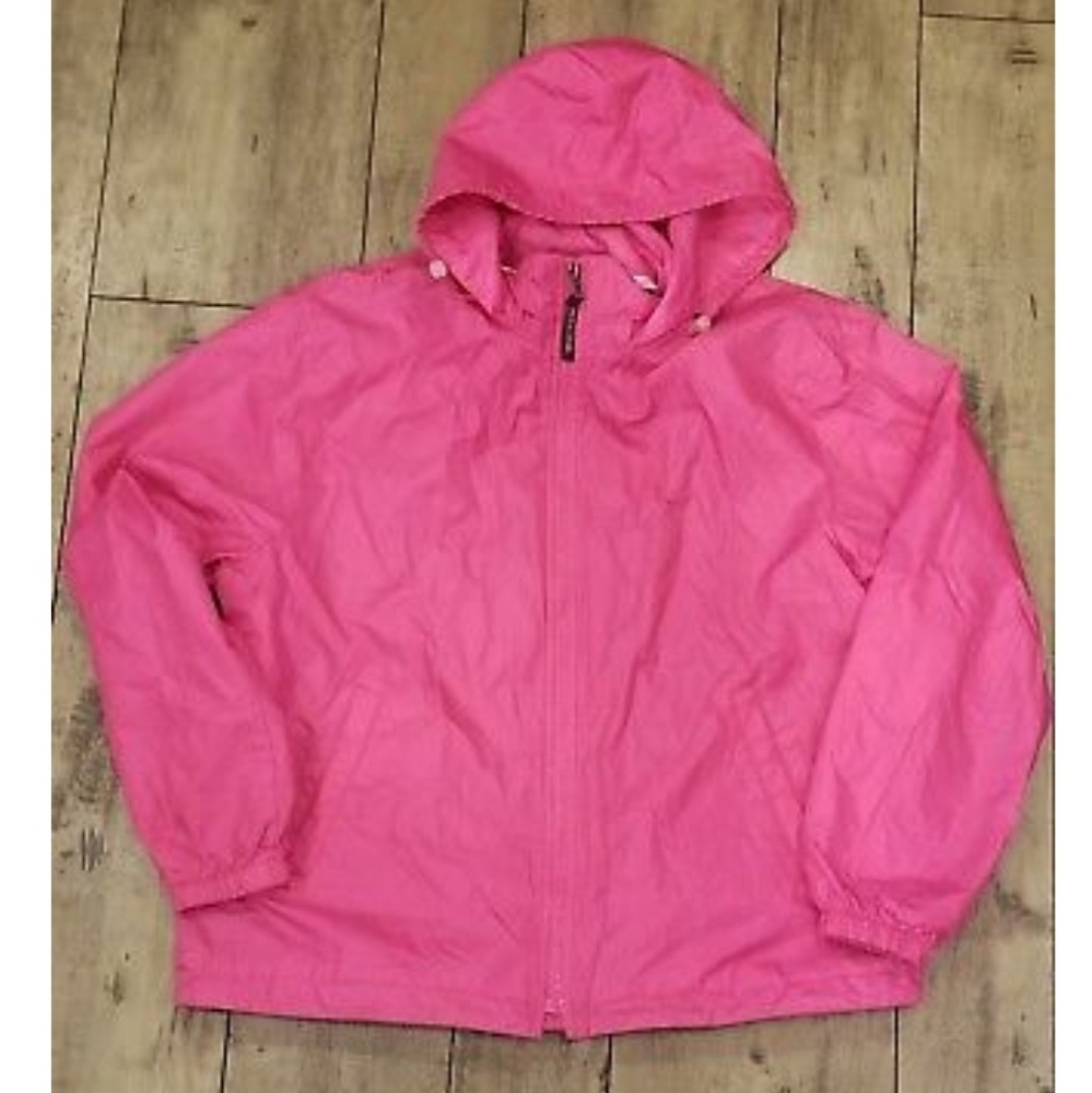 Pacific Trail Coat Jacket Sz L Hood Fleece Pink